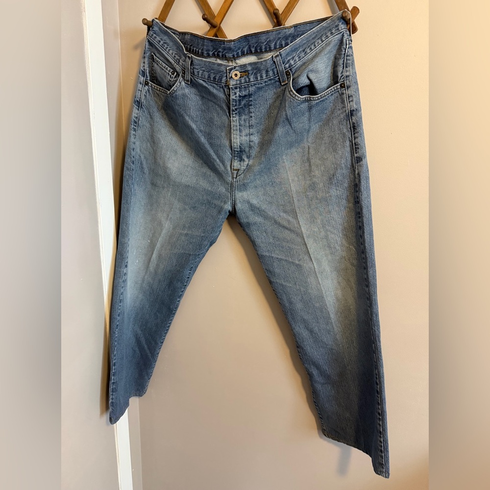 Vintage 90s Polo Jeans Co Ashmore Relaxed Blue 40x30 thrashed grandpa core